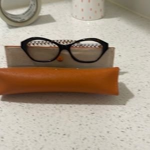 TORI BURCH AND LA EYE-WORKS Brass Glasses BOHO 2 PAIR VTG CAT EYE